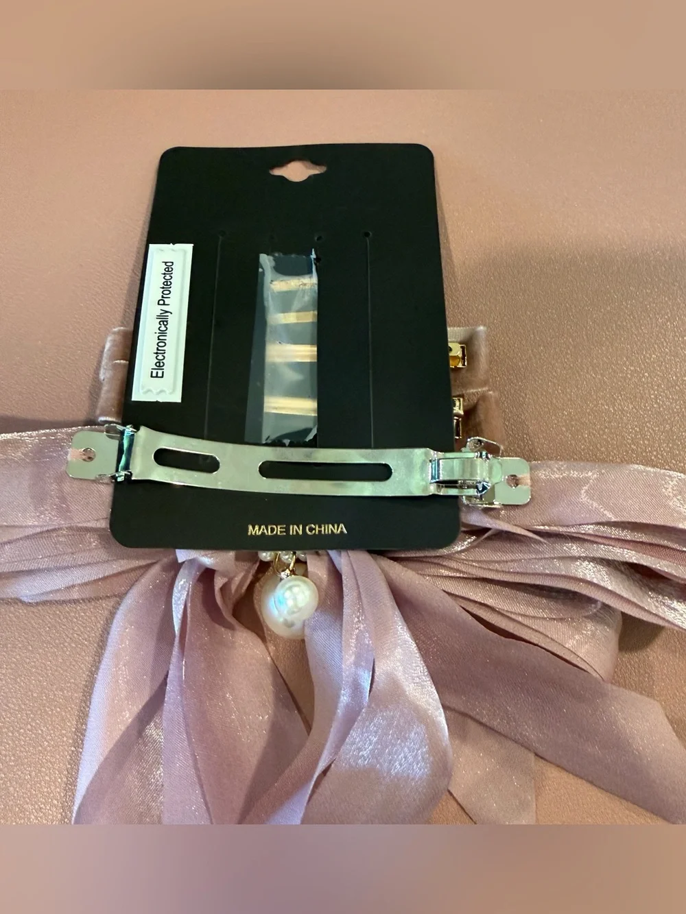 ⛱️NWT Noir - Bow/Barrette/Clip Set